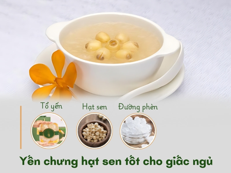 Yến chưng hạt sen