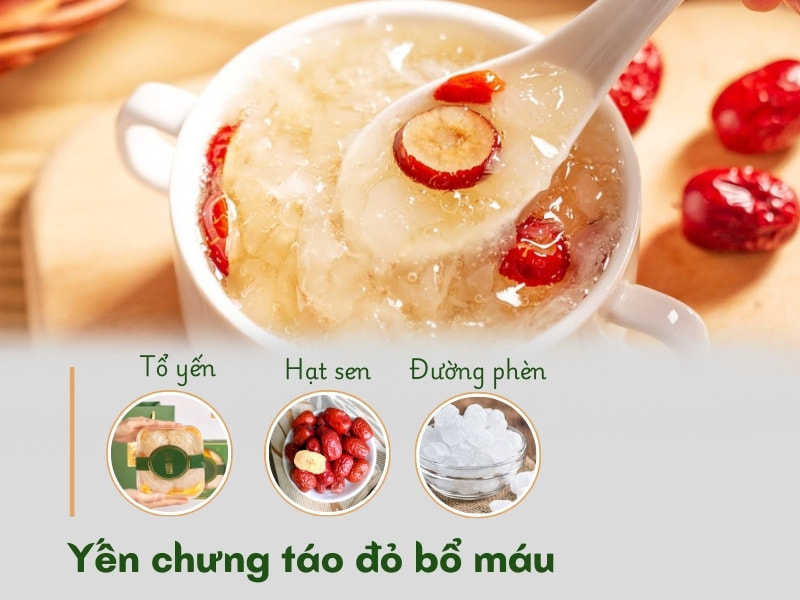 Yến chưng táo đỏ