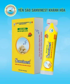 Hộp 10 túi 25ml, 75% Tinh chất Yến sào Sanvinest - Không đường dành cho người cao tuổi