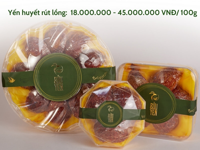 Huyết yến rút lông