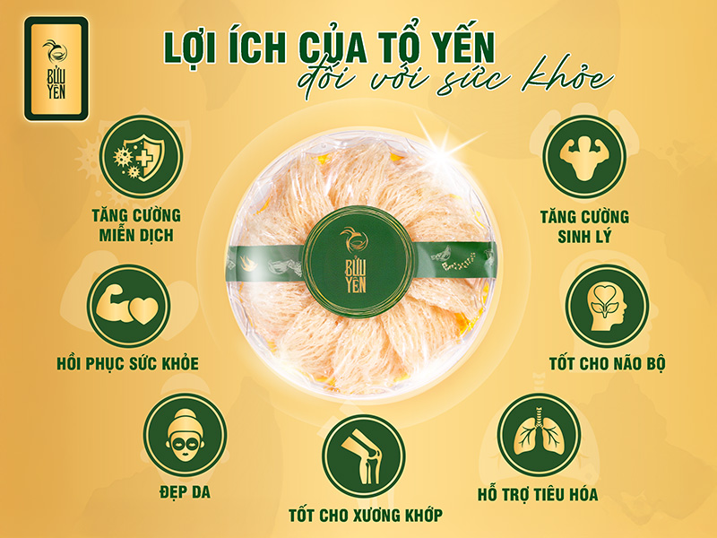 Lợi ích sức khỏe của tổ yến