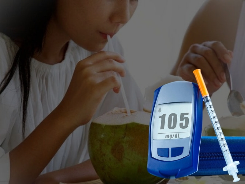 Người tiểu đường uống nước dừa được không